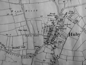 Old Map of Huby, Hambleton